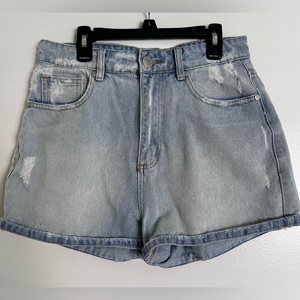 Cotton On Blue Denim Jean Shorts Women’s Size 6 | 100% Cotton Mid-Rise Casual
